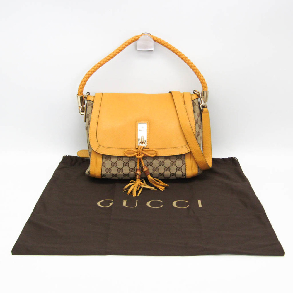 GUCCI Authentic Cream Leather Shoulder Bag - Picture 2 of 16